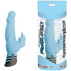 Фактурный вибратор цвета незабудки NIGHT MOVES 7263-7 BX TS Фактурный вибратор цвета незабудки NIGHT MOVES 7263-7 BX TS