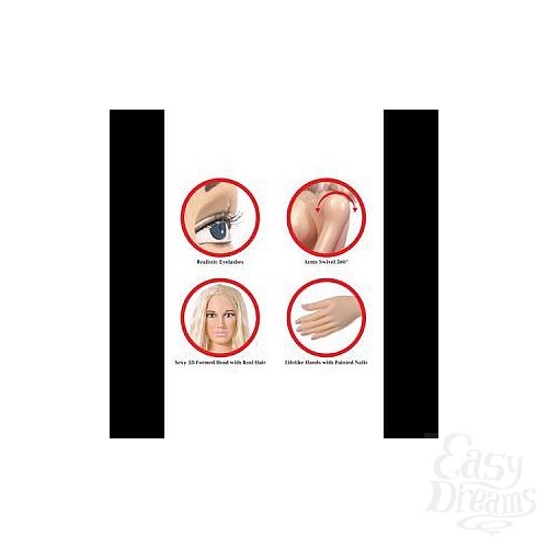 ���������� 3  ����� �������� Pipedream Extreme Dollz Hannah Harper Life-Size Love Doll � ��������� ���������.