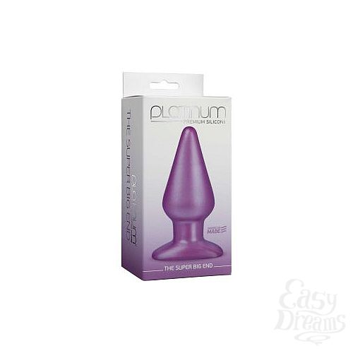 ���������� 2  ������� �������� ������ Platinum Premium Silicone - The Super Big End - Purple ����������
