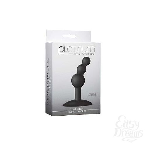 ���������� 2  �������� ���������� Platinum Premium Silicone - The Mini s Bubble Medium - Black M ������