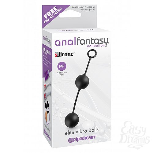 ���������� 2  �������� ������ AFC-ELITE VIBRO BALLS BLACK 464023PD