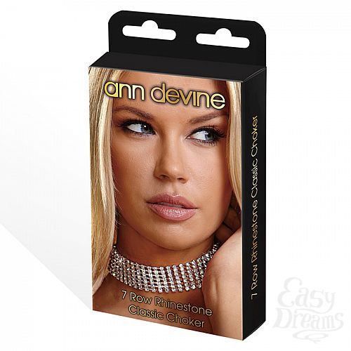 ���������� 2  ������� �� ���������� 7 ROW RHINESTONE CLASSIC CHOKER