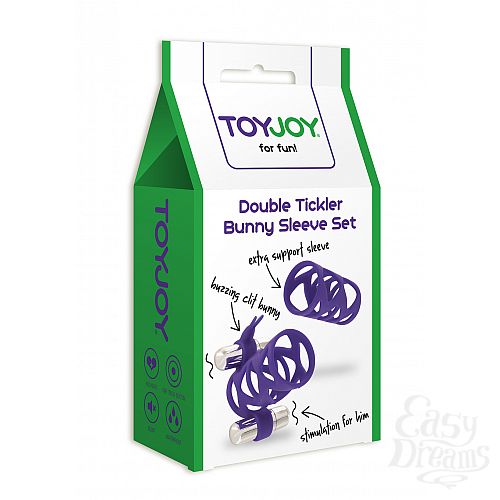 ���������� 2  ������� DOUBLE TICKLER SLEEVE SET PURPLE 10251TJ