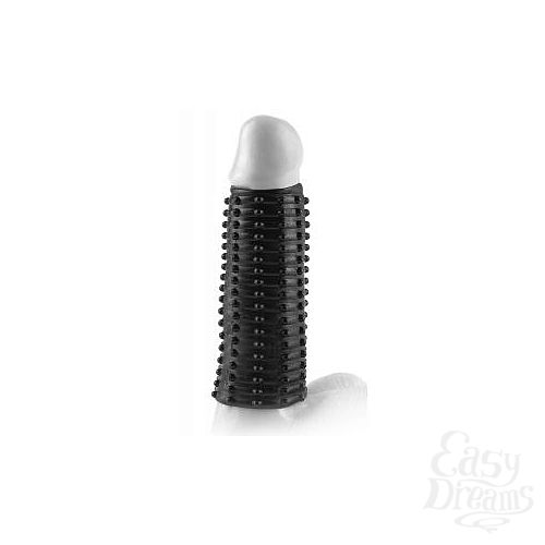 Фотография 2  Чёрная насадка Magic Pleasure Sleeve - 13 см.