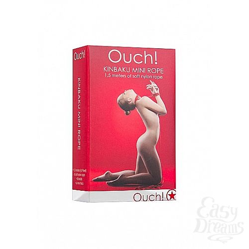 ���������� 2  ������� ��� ������� Kinbaku Mini 1,5m Red SH-OU073RED