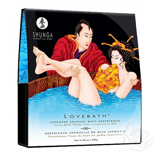 Фотография 1:  Соль для ванны Lovebath Ocean temptation, превращающая воду в гель - 650 гр. 