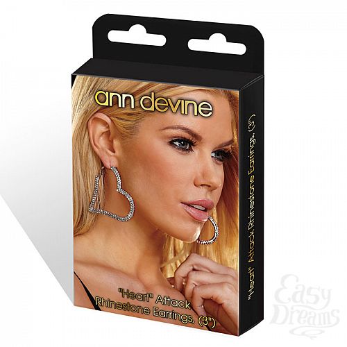 ���������� 3  ������-������ �� ����������  Heart  Attack Earrings