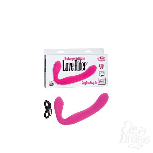 ���������� 1:  �������������� ����������������� ������� ������� ReCNargeable Silicone Love Rider Strapless Strap-On