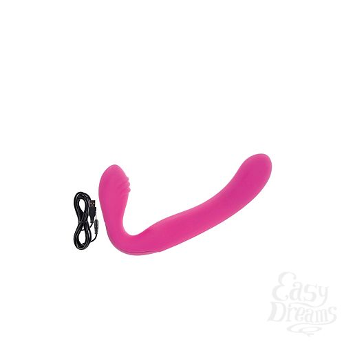 ���������� 2  �������������� ����������������� ������� ������� ReCNargeable Silicone Love Rider Strapless Strap-On