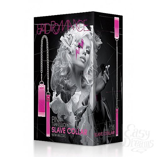 ���������� 2  ������� ��������� Translucent Slave Collar with Velcro