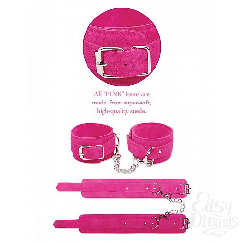 ���������� 4  ������� �������� ��������� PINK WRIST CUFFS 