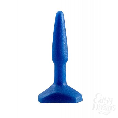 Фотография 2  Синий анальный стимулятор Small Anal Plug - 12 см.