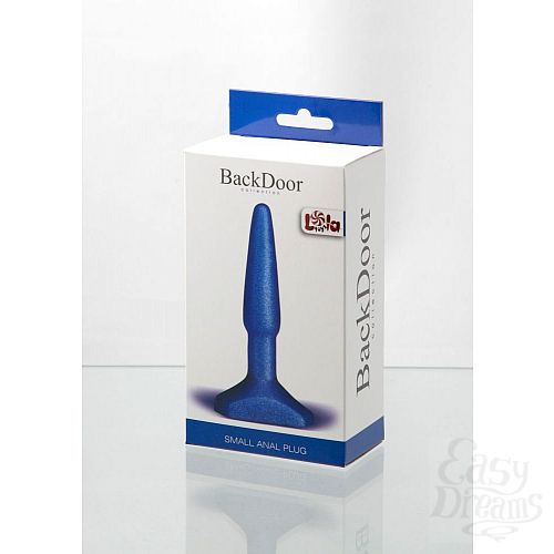 Фотография 3  Синий анальный стимулятор Small Anal Plug - 12 см.