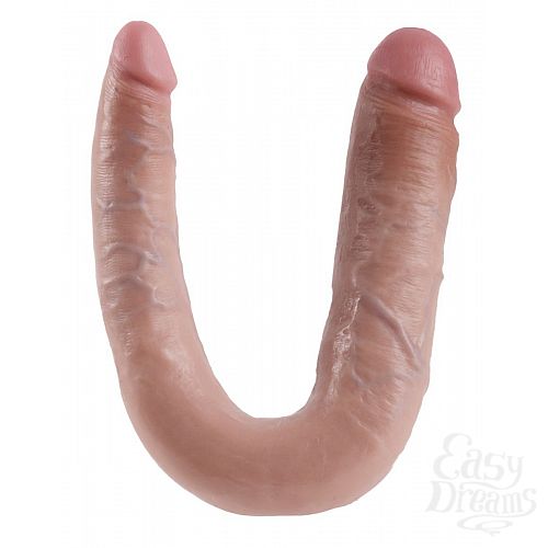 Фотография 1:  Двусторонний фаллоимитатор U-SHAPED LARGE DOUBLE TROUBLE - 44,4 см.