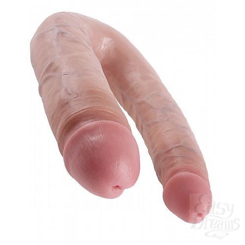 Фотография 3  Двусторонний фаллоимитатор U-SHAPED LARGE DOUBLE TROUBLE - 44,4 см.