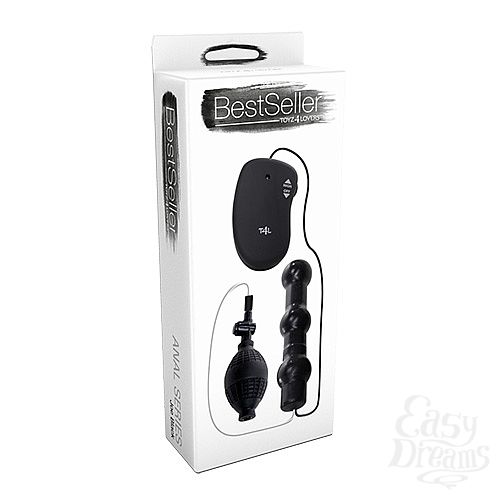 ���������� 2  ׸���� �������� ������������� � �������� ���������� INFLATABLE ANAL VIBE JOE - 12,5 ��.