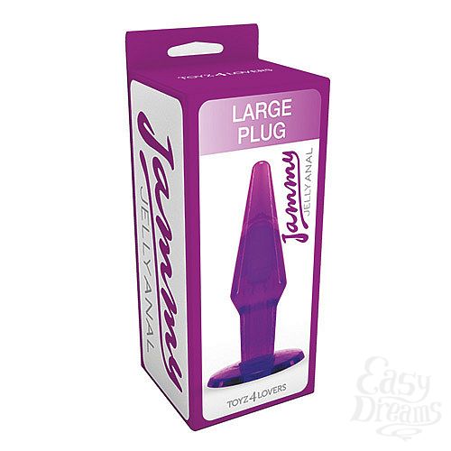 ���������� 2  ������� ���������� �������� ������ JAMMY JELLY ANAL LARGE PLUG VIOLET - 13,5 ��.