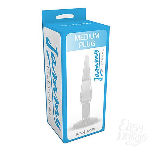 ���������� 2  ���������� �������� ���� �������� ������� JAMMY JELLY ANAL MEDIUM PLUG CRYSTAL - 14 ��.
