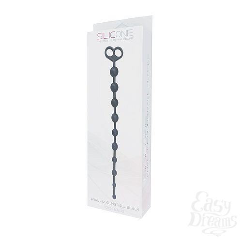 ���������� 2  ׸���� �������� ������� � 10 �������� ANAL JUGGLING BALL SILICONE - 33,6 ��.