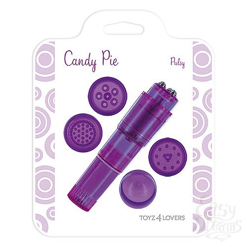 ���������� 2  ���������� ����������� � 4 ��������� MULTI STIMULATOR CANDY PIE PURPLE PULSY