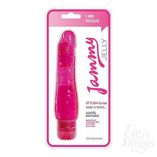 ���������� 2  ����-������� ������������ ������� �������� VIBRATOR JAMMY JELLY STYLISH FUCSIA - 16,5 ��.