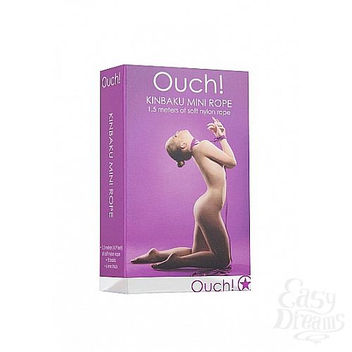 ���������� 2  ������� ��� ������� Kinbaku Mini 1,5m Purple SH-OU073PUR