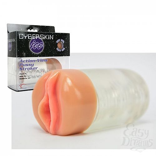 ���������� 4  ���������� ������  CyberSkin Ice Action-View Pussy Stroker