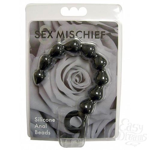 ���������� 2  ׸���� �������� ������� Black Silicone Anal Beads - 20 ��.