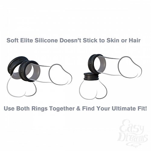 ���������� 2  ����� �� ���� ����������� ����� Max-Width Silicone Rings