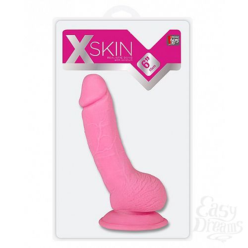 ���������� 2  ������� ������������� XSKIN 6 TPR DONG PINK - 15 ��.