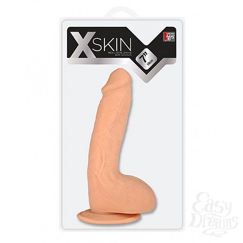 ���������� 2  �������� ������������� �� �������� XSKIN 7 TPR DONG FLESH - 18 ��.