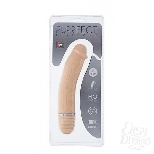 ���������� 2  �������� ����������� ��������-��������� PURRFECT SILICONE VIBRATOR 6INCH FLESH - 15 ��.