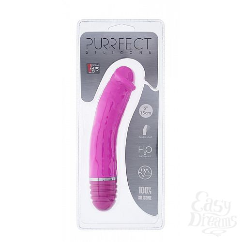 ���������� 2  ������� ��������-��������� PURRFECT SILICONE VIBRATOR 6INCH PINK - 15 ��.