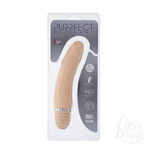 ���������� 2  �������� ����������� �������� PURRFECT SILICONE VIBRATOR 6INCH FLESH - 15 ��.