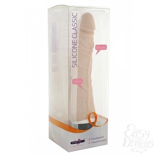 ���������� 2  �������� ��������-��������� Classic Slim Vibrator Nude - 17 ��.