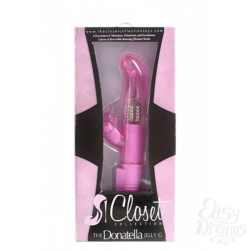 Фотография 2  Розовый вибромассажёр для стимуляции G-точки и клитора THE DONATELLA JELLY G
