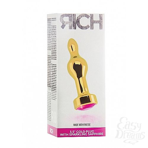 ���������� 3  �������� ������ 3,5 R8 RICH Gold/Rose Red Sapphire SH-RIC008GLD