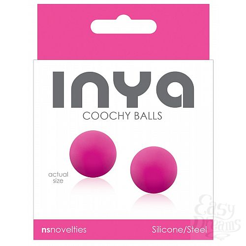 ���������� 2  ������� ����������� ������ ��� ������ INYA Coochy Balls Pink