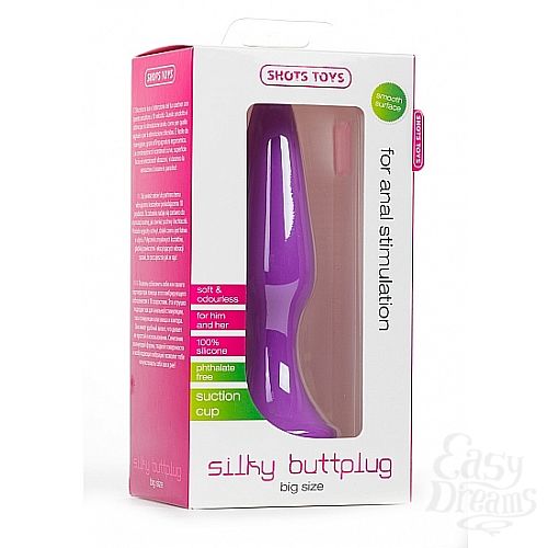 ���������� 2  �������� ���������� Silky Buttplug Big Purple SH-SHT180PUR