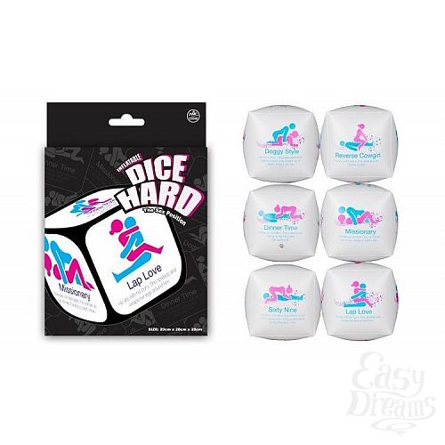 Фотография 1:  Надувной игральный кубик с секс-позициями Фотография 1:  Надувной игральный кубик с секс-позициями