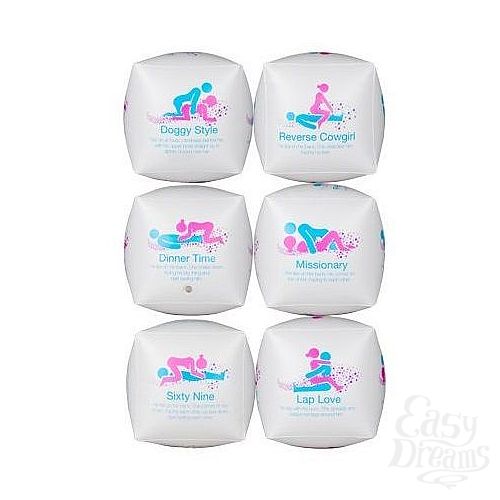 Фотография 2:  Надувной игральный кубик с секс-позициями Фотография 2  Надувной игральный кубик с секс-позициями