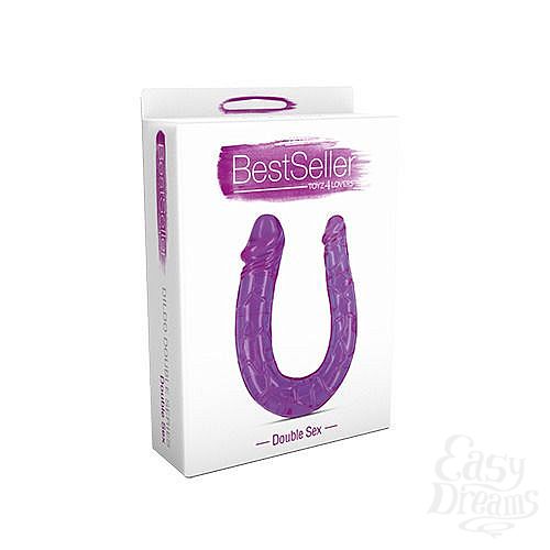 Фотография 2:  Фиолетовый двухголовый фаллоимитатор DOUBLE DILDO DOUBLE SEX - 30 см. Фотография 2  Фиолетовый двухголовый фаллоимитатор DOUBLE DILDO DOUBLE SEX - 30 см.