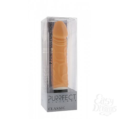 ���������� 2  ������������ 7-���������� �������� PURRFECT SILICONE CLASSIC 6.5INCH FLESH - 16,5 ��.