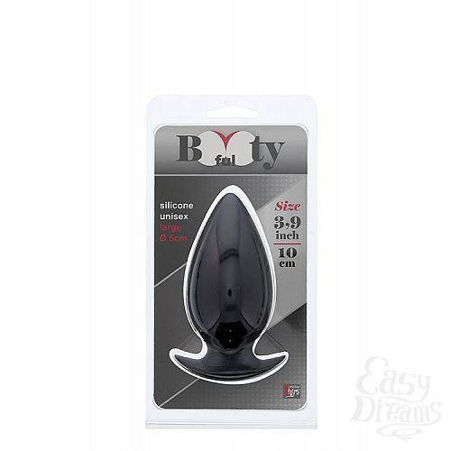 ���������� 2  ������� ������ �������� ������ BOOTYFUL ANAL PLUG LARGE BLACK - 10 ��.