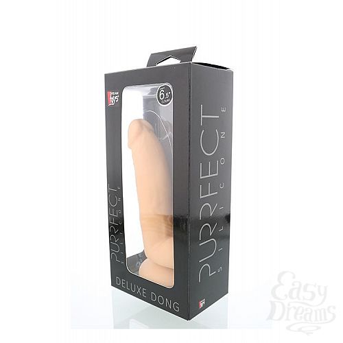 ���������� 2  �������� ������������� � ��������-��������� PURRFECT SILICONE DELUXE DONG 6.5INCH - 17 ��.
