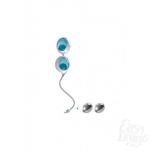  2      L1 LOVE BALLS WHITE LIGHT BLUE