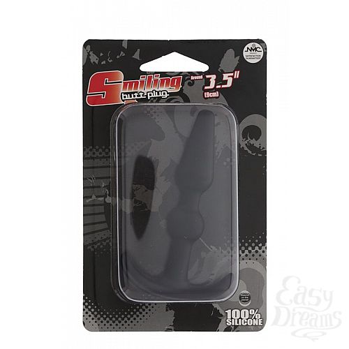 ���������� 2  ׸���� �������� ��� �������� ���������� T-SHAPE SILICONE BUTT PLUG BLACK - 8,9 ��.