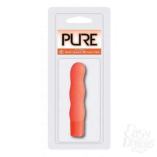 ���������� 2  ��������� ������������ � �������� PURE 3.5INCH VIBRATOR ORANGE - 9 ��.