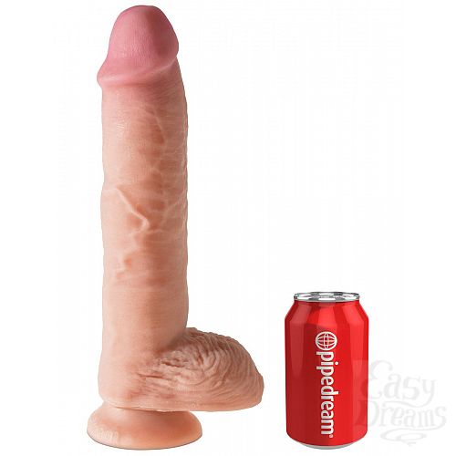���������� 5  �������� ������������� � �������� Dual Density 10  Fat Cock with Balls