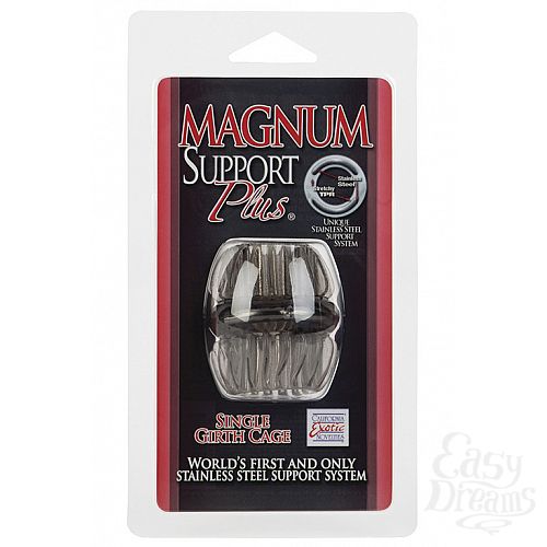 Фотография 1:  Насадка стимулирующая Magnum Support Plus ® Single Girth Cages черная